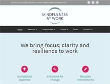 Tablet Screenshot of mindfulnessatwork.com